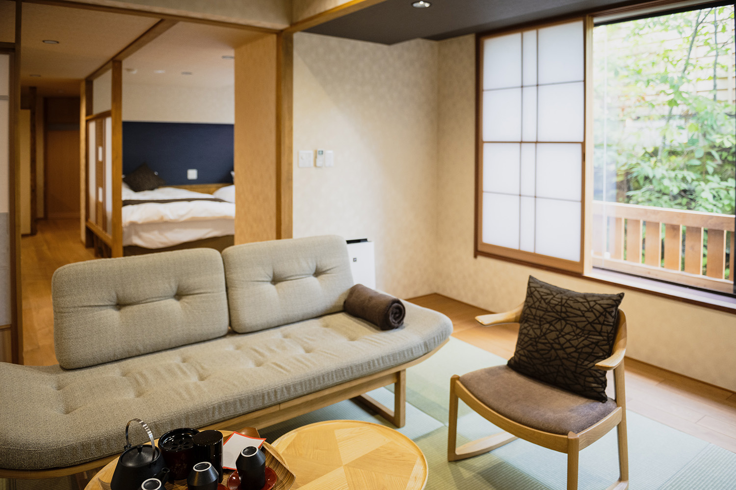 2023年にリニューアルした限定1室「百合」